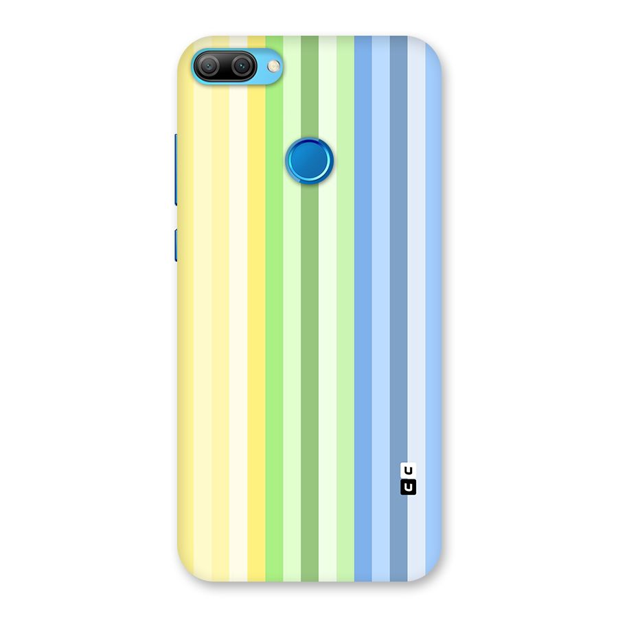 Minimal Pastel Shades Stripes Back Case for Honor 9N