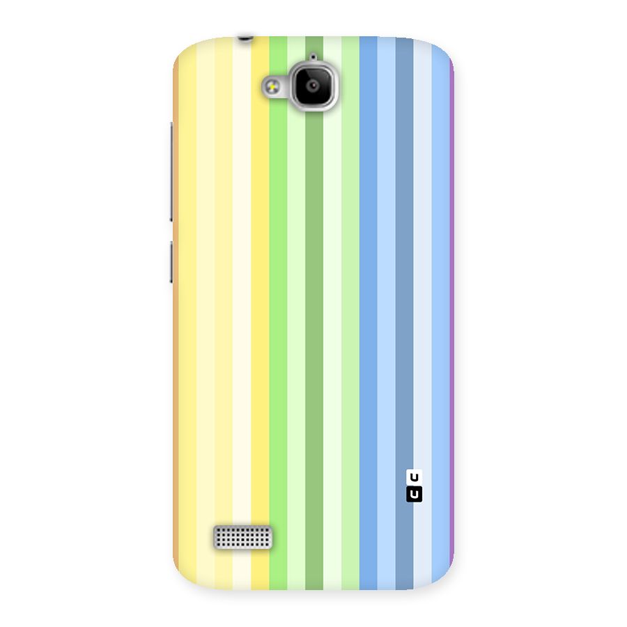 Minimal Pastel Shades Stripes Back Case for Honor Holly