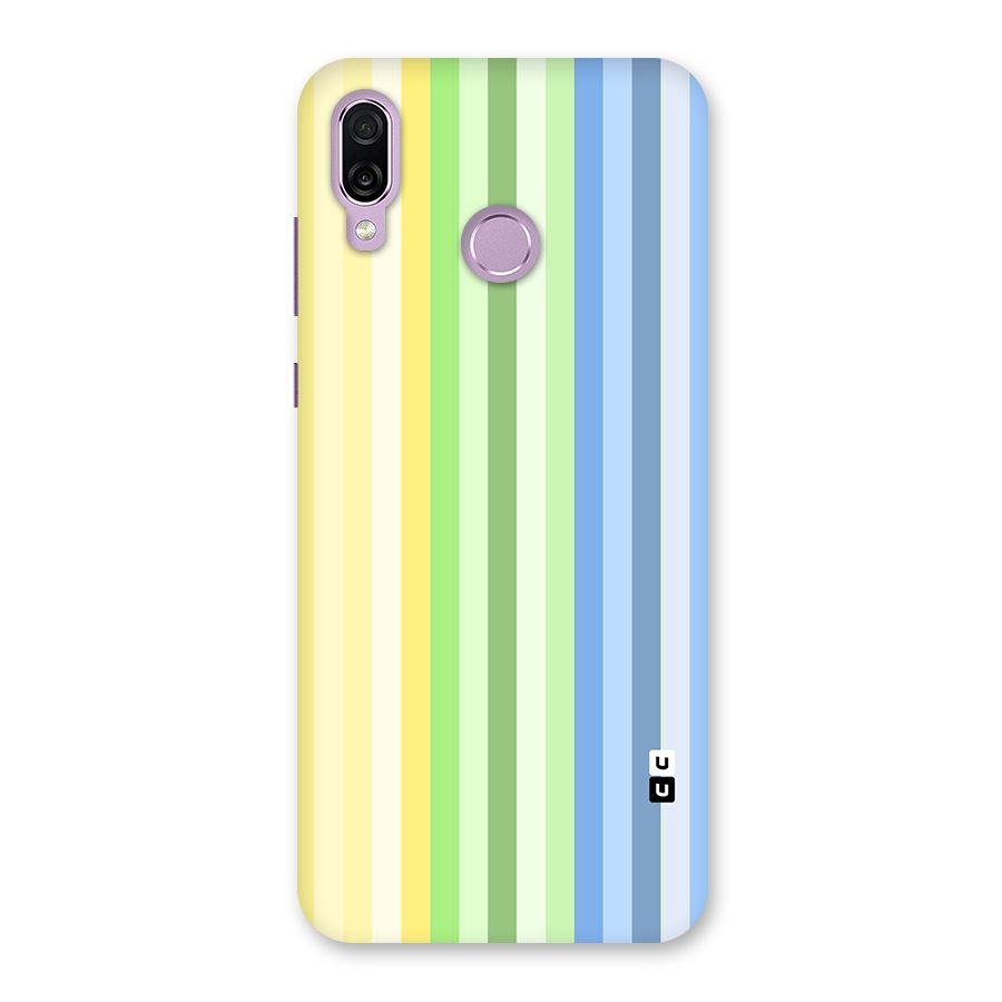 Minimal Pastel Shades Stripes Back Case for Honor Play
