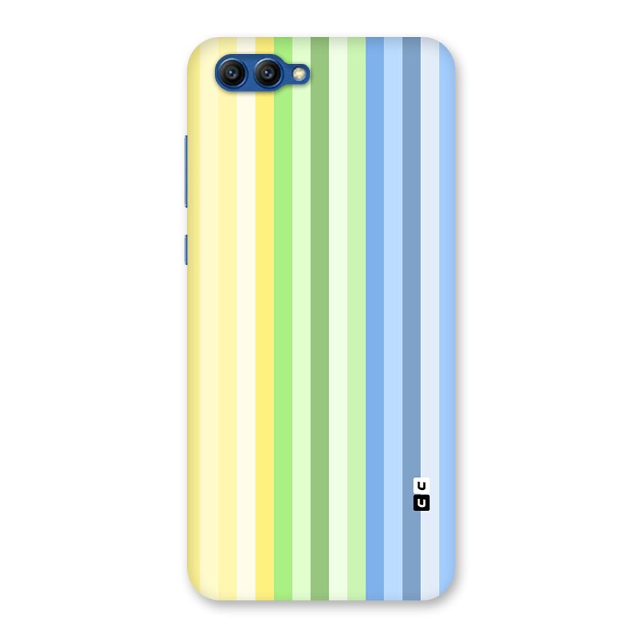 Minimal Pastel Shades Stripes Back Case for Honor View 10