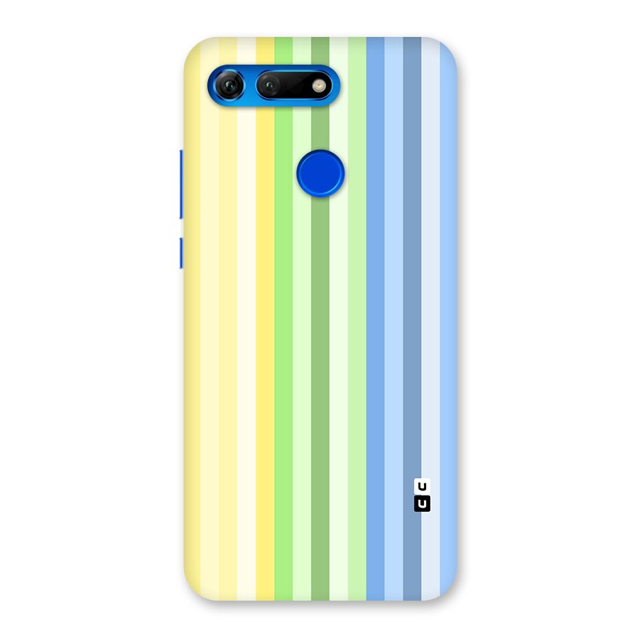 Minimal Pastel Shades Stripes Back Case for Honor View 20