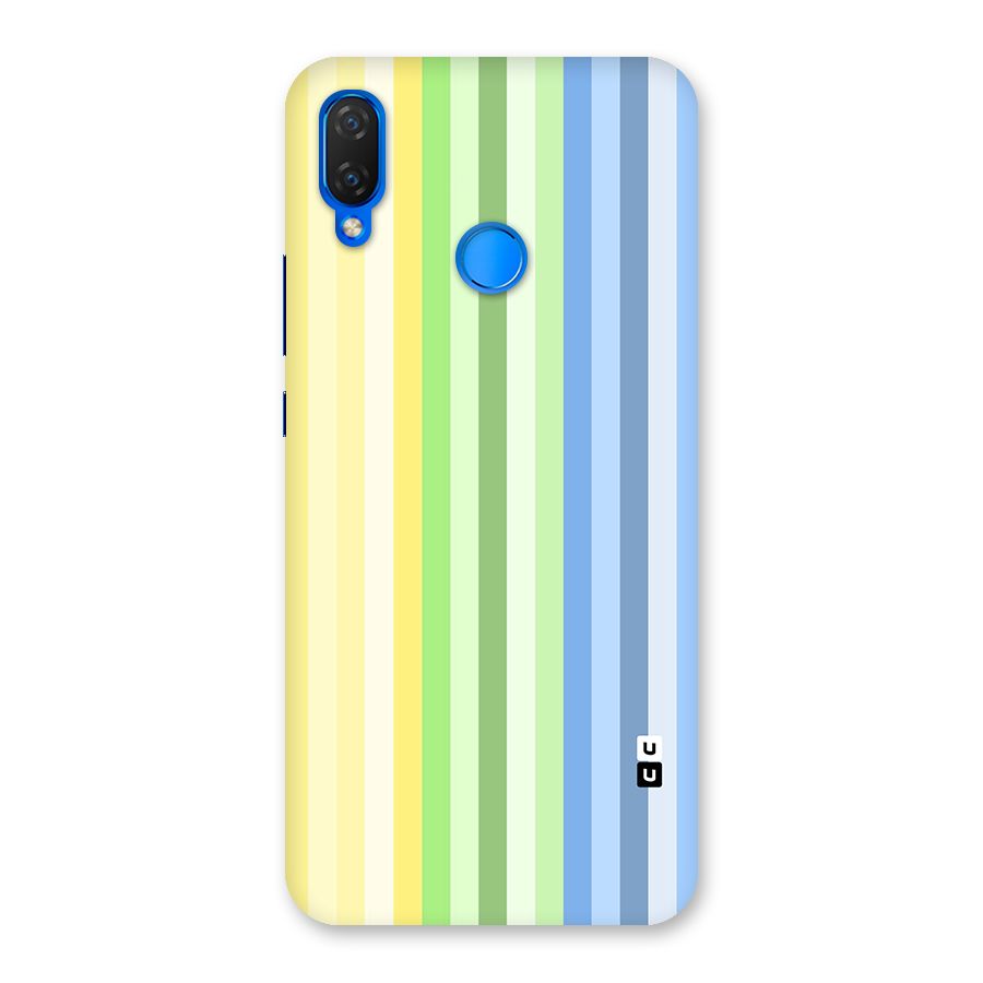 Minimal Pastel Shades Stripes Back Case for Huawei P Smart+