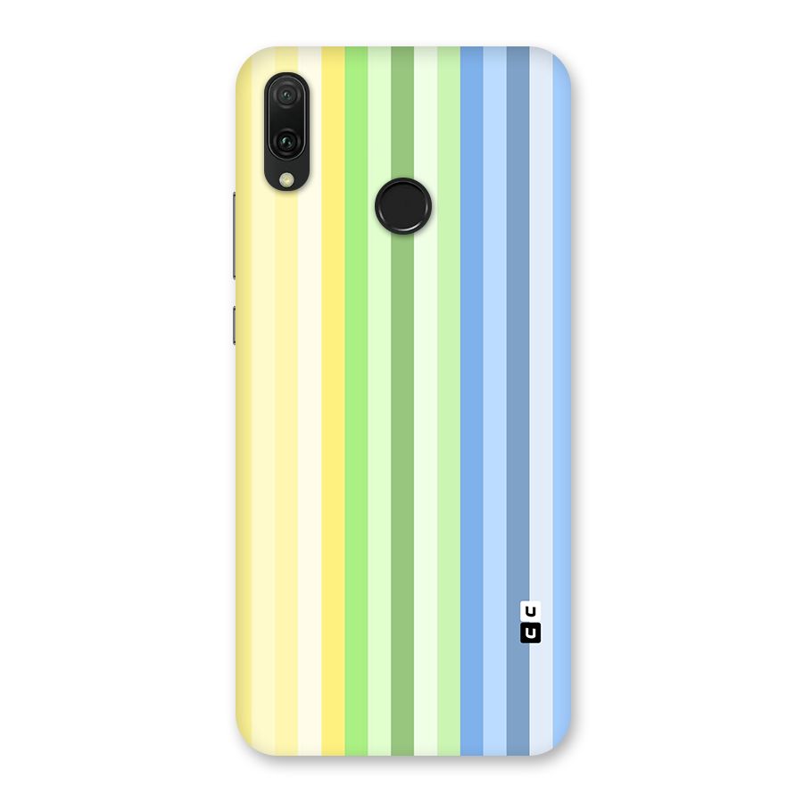 Minimal Pastel Shades Stripes Back Case for Huawei Y9 (2019)