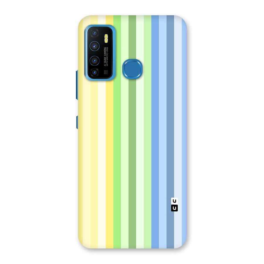 Minimal Pastel Shades Stripes Back Case for Infinix Hot 9