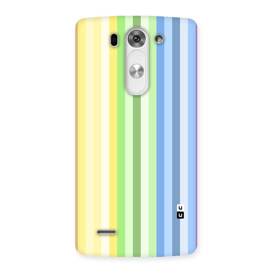 Minimal Pastel Shades Stripes Back Case for LG G3 Mini