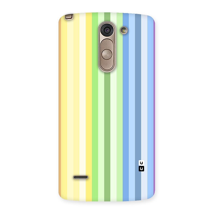 Minimal Pastel Shades Stripes Back Case for LG G3 Stylus