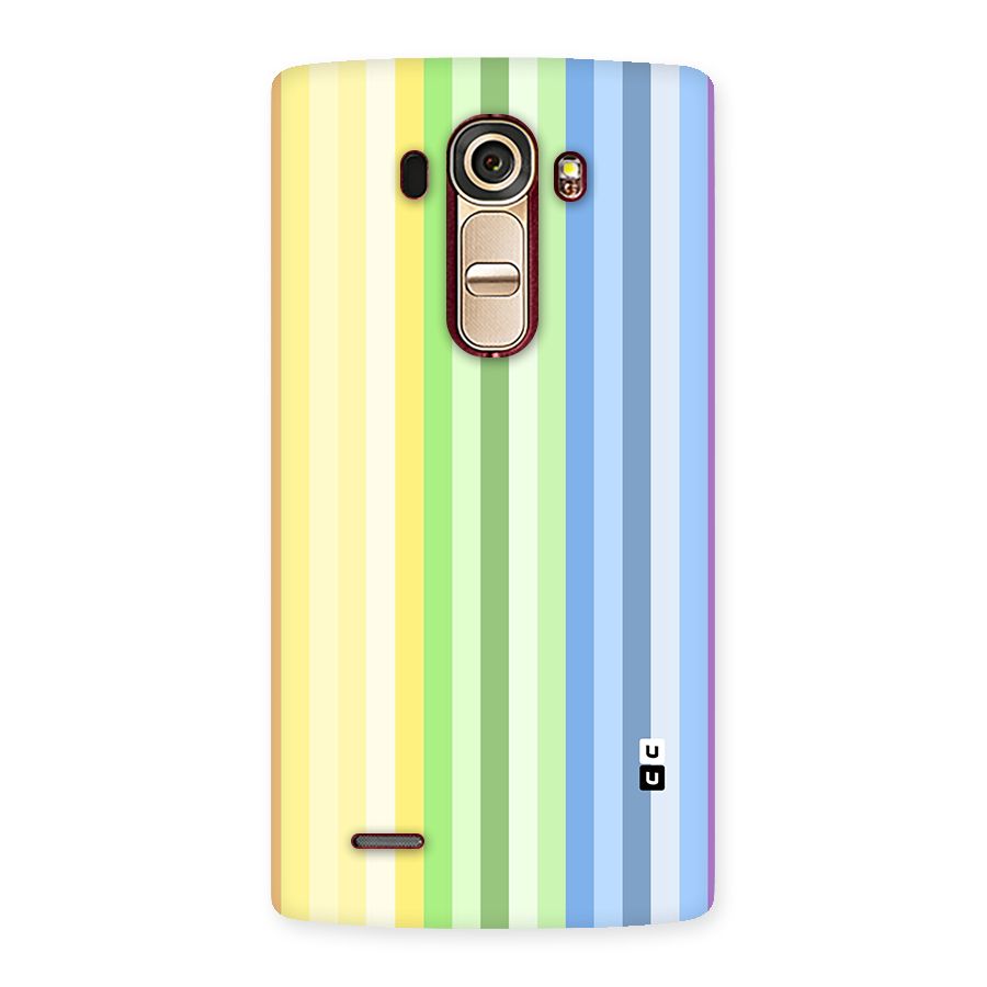 Minimal Pastel Shades Stripes Back Case for LG G4