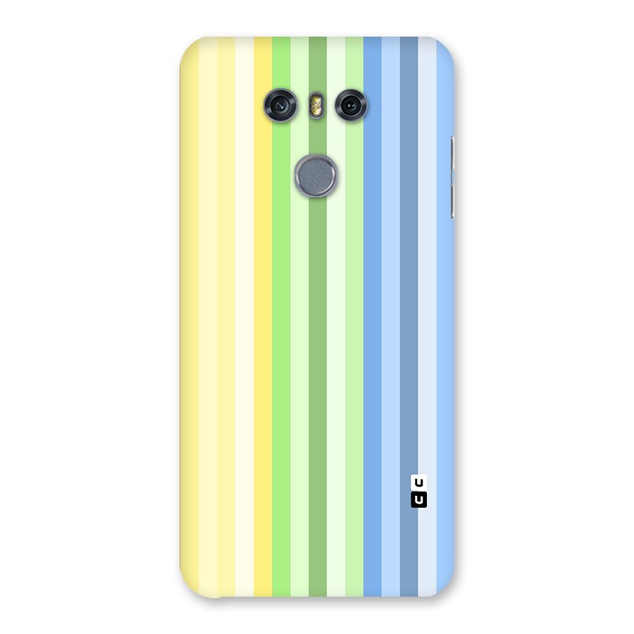 Minimal Pastel Shades Stripes Back Case for LG G6