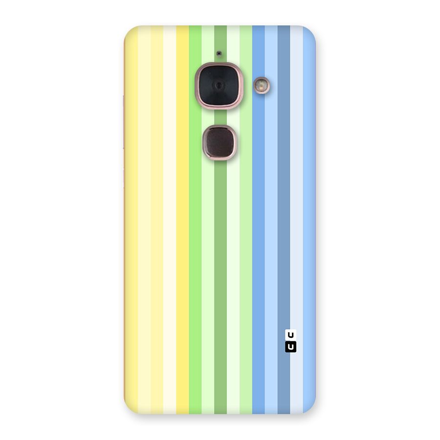 Minimal Pastel Shades Stripes Back Case for Le Max 2