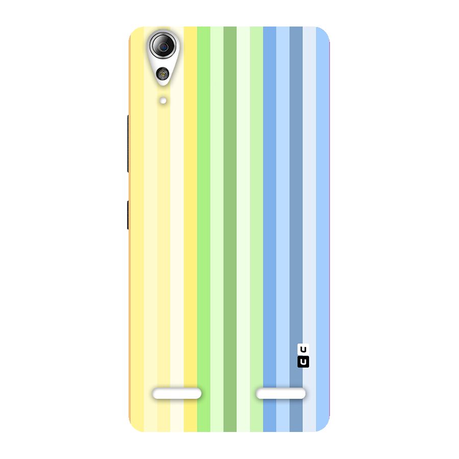 Minimal Pastel Shades Stripes Back Case for Lenovo A6000 Plus