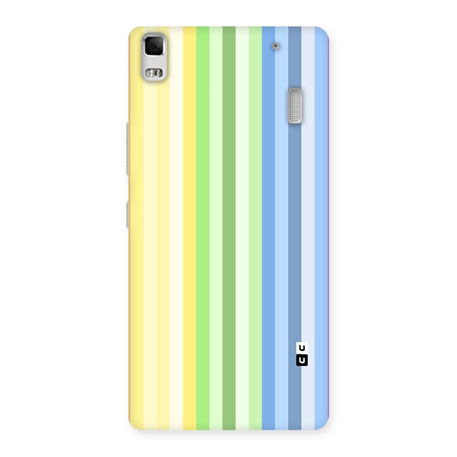 Minimal Pastel Shades Stripes Back Case for Lenovo A7000
