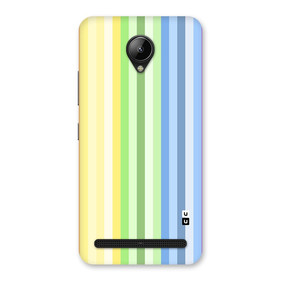 Minimal Pastel Shades Stripes Back Case for Lenovo C2