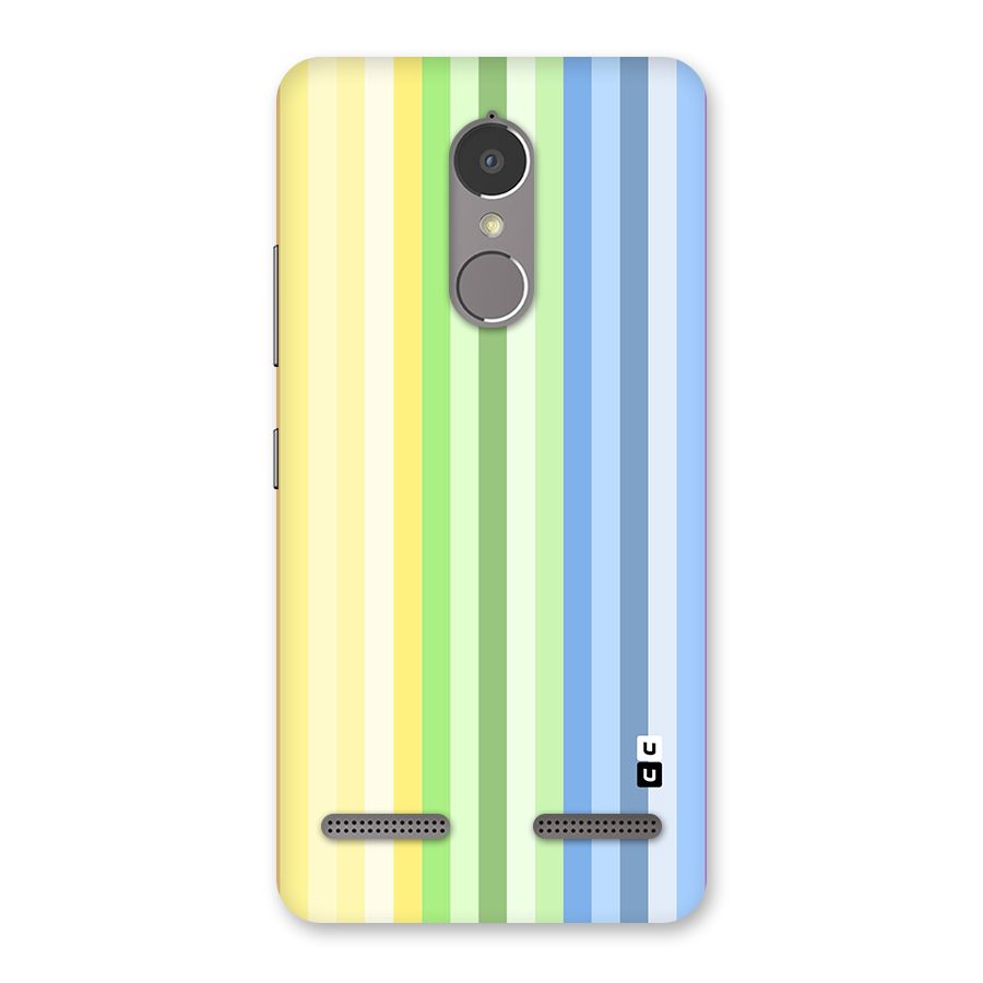 Minimal Pastel Shades Stripes Back Case for Lenovo K6