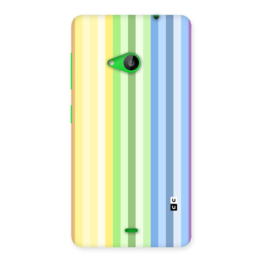 Minimal Pastel Shades Stripes Back Case for Lumia 535