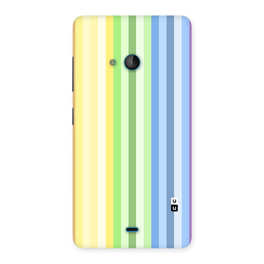 Minimal Pastel Shades Stripes Back Case for Lumia 540