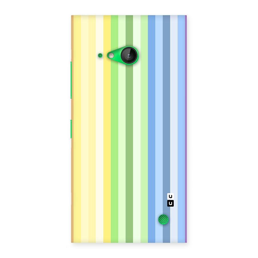 Minimal Pastel Shades Stripes Back Case for Lumia 730