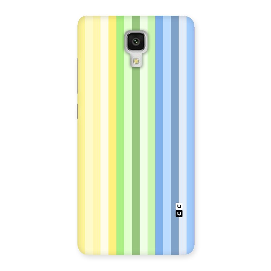 Minimal Pastel Shades Stripes Back Case for Mi4