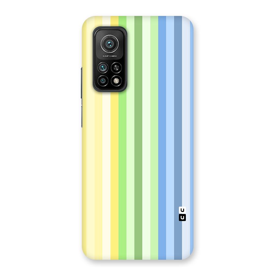 Minimal Pastel Shades Stripes Back Case for Mi 10T 5G