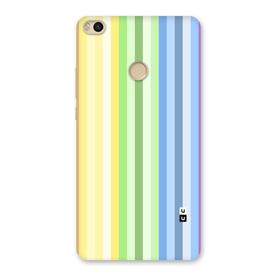 Minimal Pastel Shades Stripes Back Case for Mi Max 2