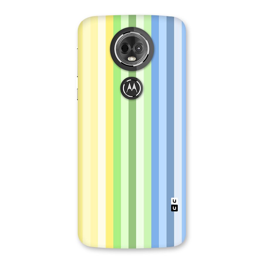 Minimal Pastel Shades Stripes Back Case for Moto E5 Plus