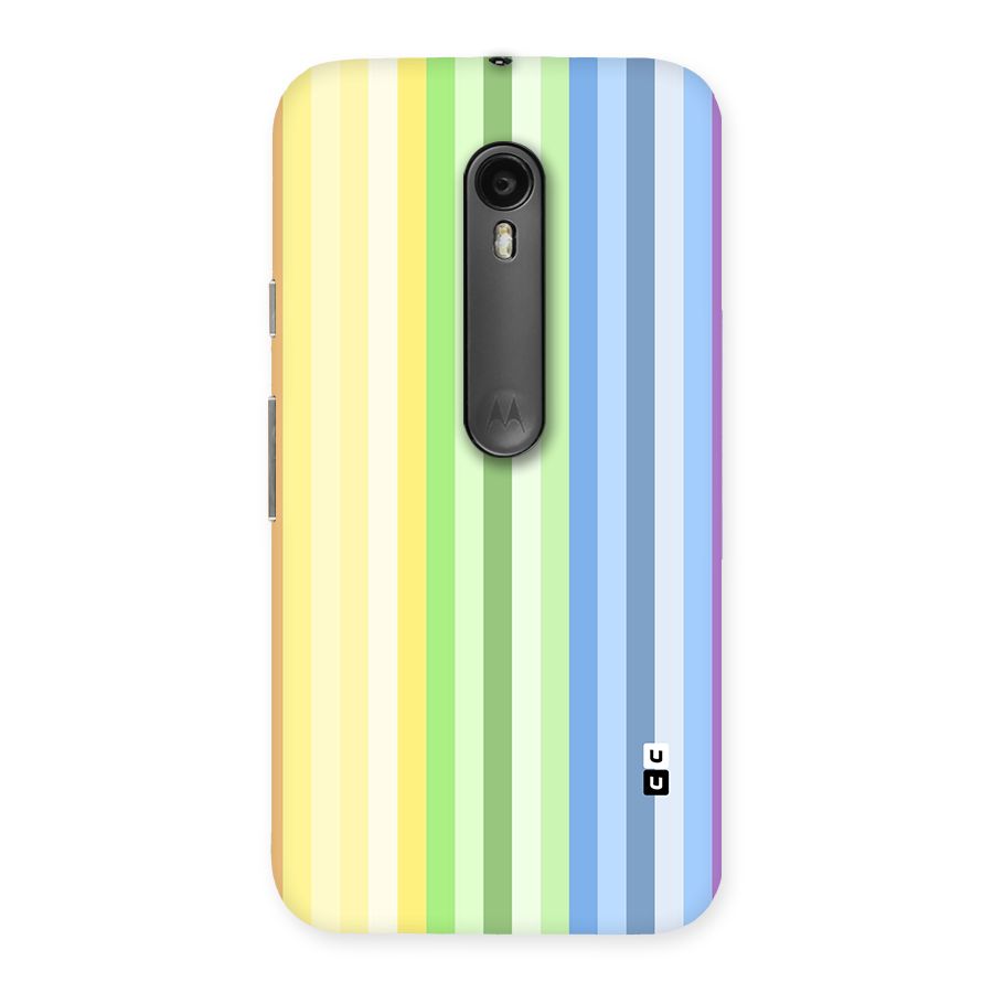 Minimal Pastel Shades Stripes Back Case for Moto G3