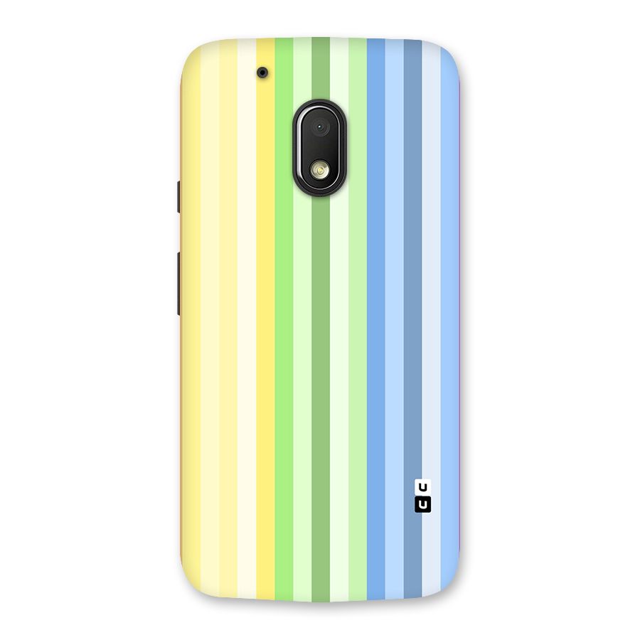 Minimal Pastel Shades Stripes Back Case for Moto G4 Play