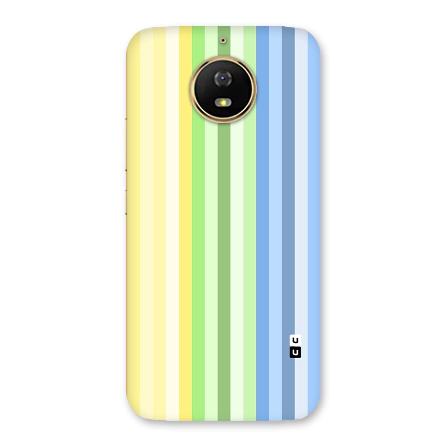 Minimal Pastel Shades Stripes Back Case for Moto G5s