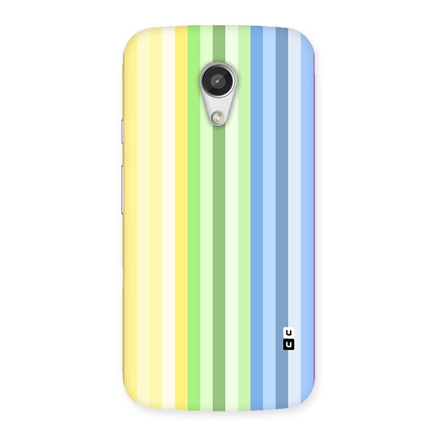 Minimal Pastel Shades Stripes Back Case for Moto G 2nd Gen
