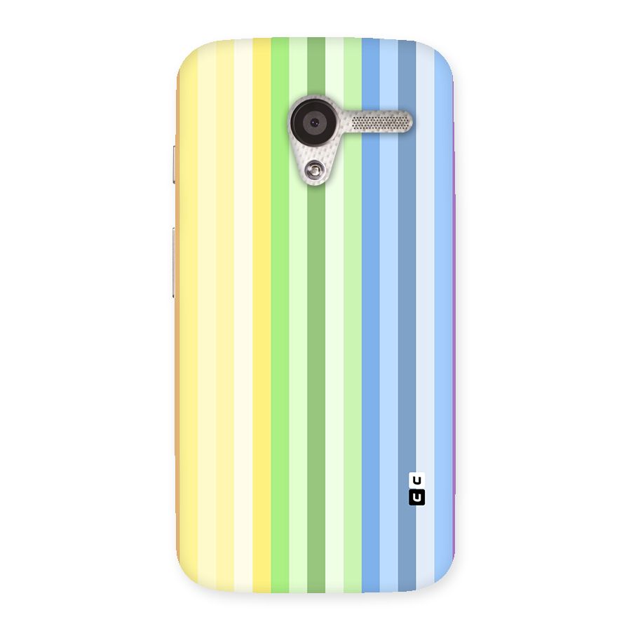 Minimal Pastel Shades Stripes Back Case for Moto X