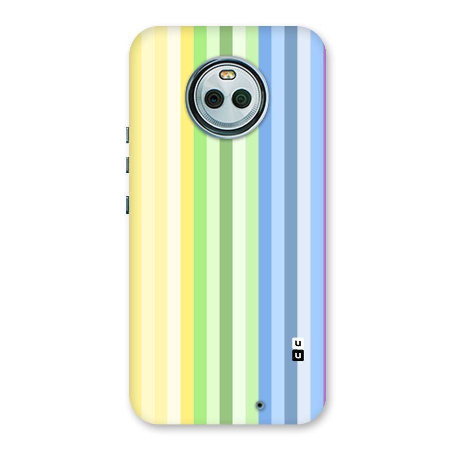 Minimal Pastel Shades Stripes Back Case for Moto X4