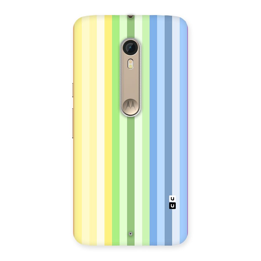 Minimal Pastel Shades Stripes Back Case for Moto X Style