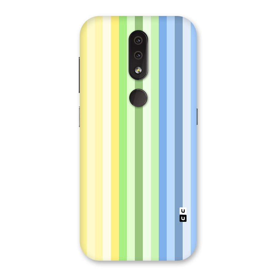 Minimal Pastel Shades Stripes Back Case for Nokia 4.2