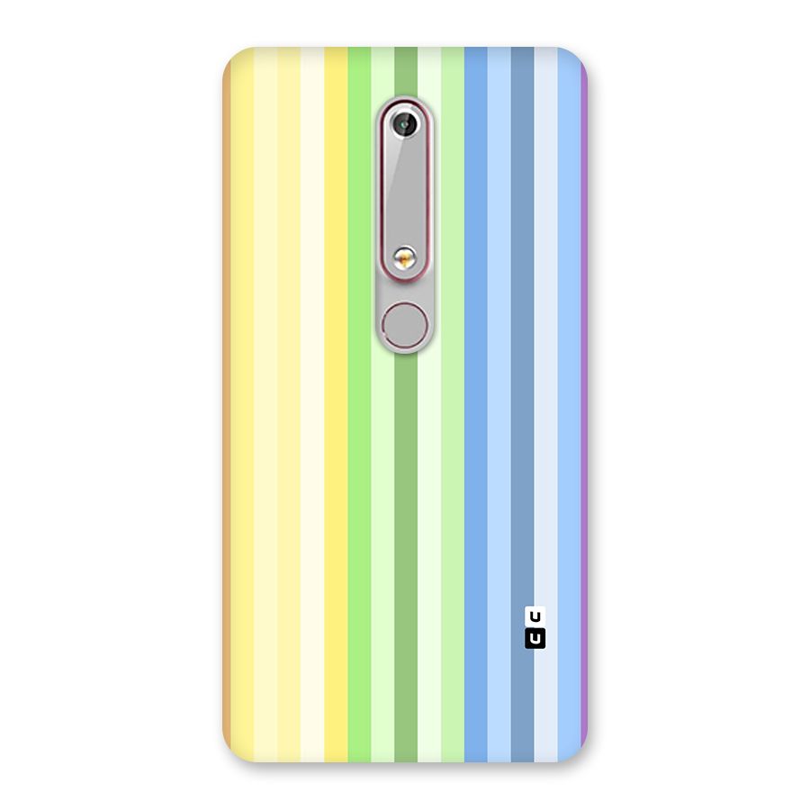 Minimal Pastel Shades Stripes Back Case for Nokia 6.1