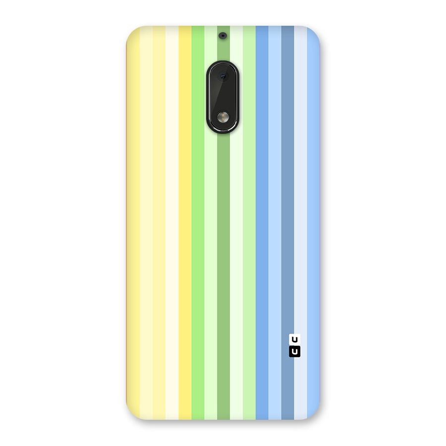 Minimal Pastel Shades Stripes Back Case for Nokia 6