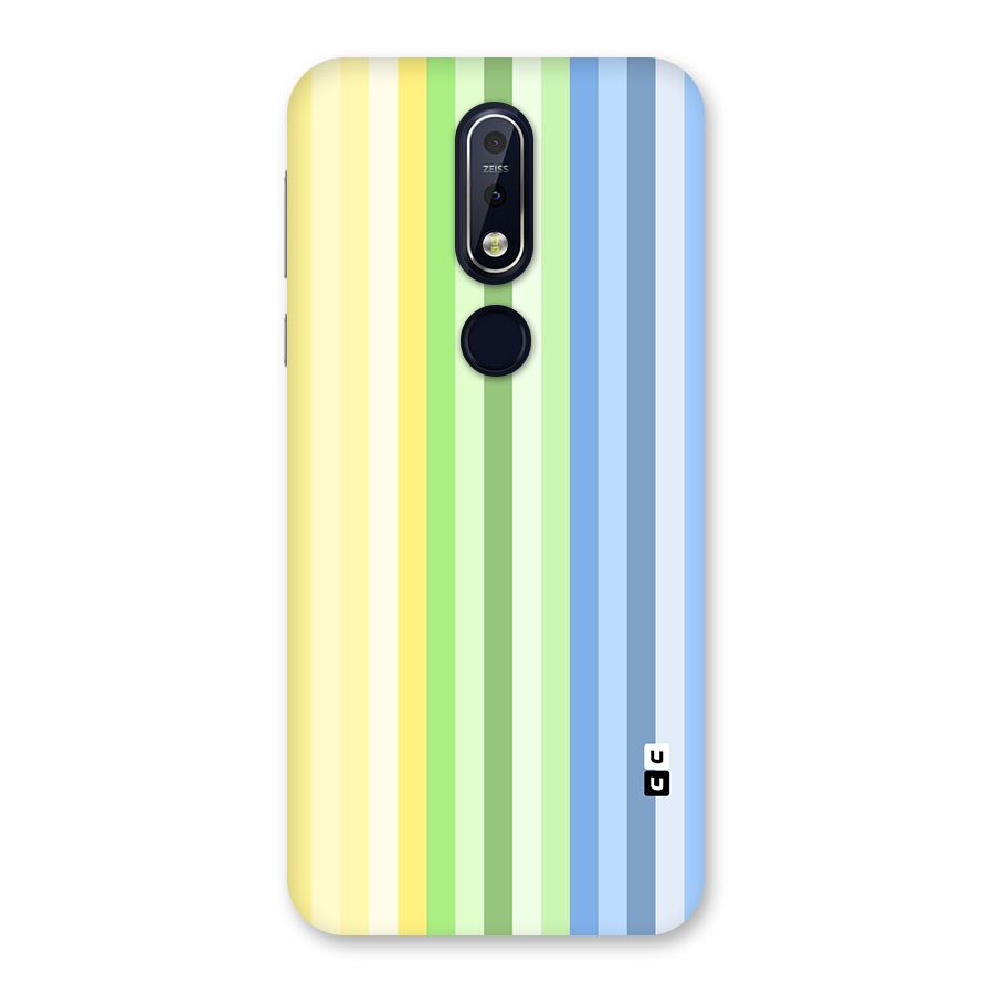 Minimal Pastel Shades Stripes Back Case for Nokia 7.1