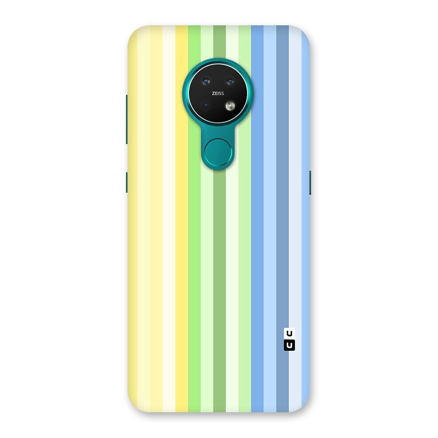 Minimal Pastel Shades Stripes Back Case for Nokia 7.2