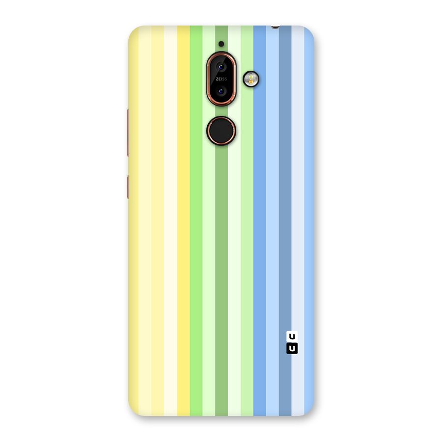 Minimal Pastel Shades Stripes Back Case for Nokia 7 Plus