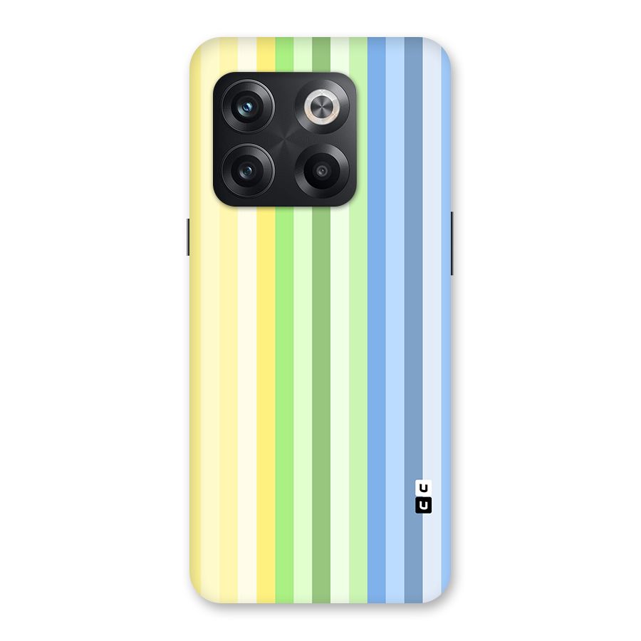 Minimal Pastel Shades Stripes Back Case for OnePlus 10T
