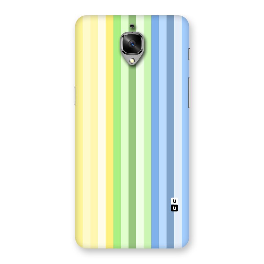 Minimal Pastel Shades Stripes Back Case for OnePlus 3