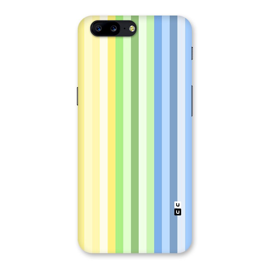 Minimal Pastel Shades Stripes Back Case for OnePlus 5