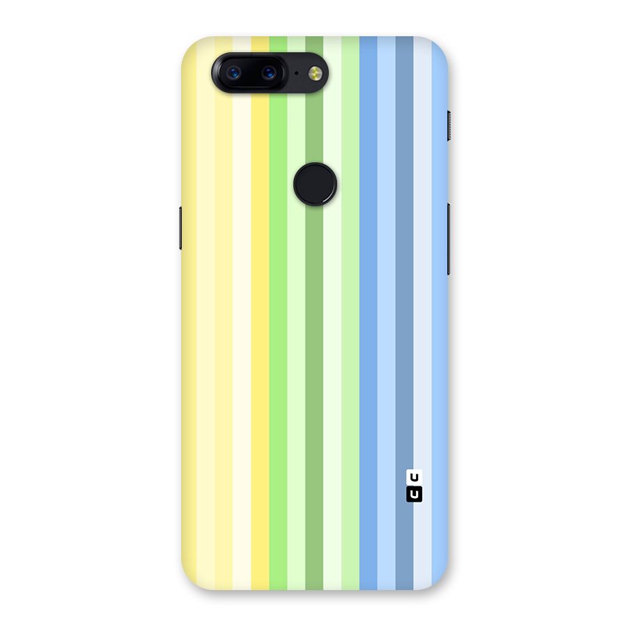 Minimal Pastel Shades Stripes Back Case for OnePlus 5T