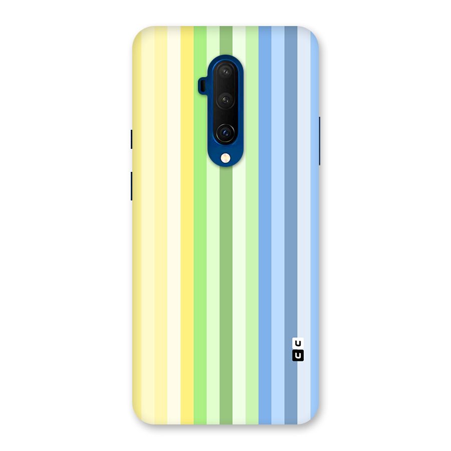 Minimal Pastel Shades Stripes Back Case for OnePlus 7T Pro