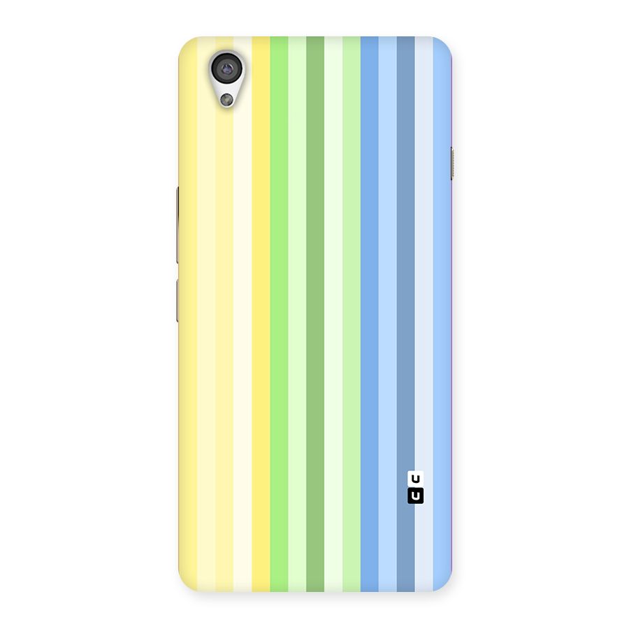 Minimal Pastel Shades Stripes Back Case for OnePlus X