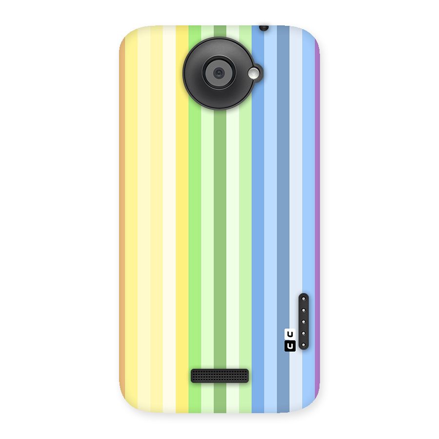 Minimal Pastel Shades Stripes Back Case for One X