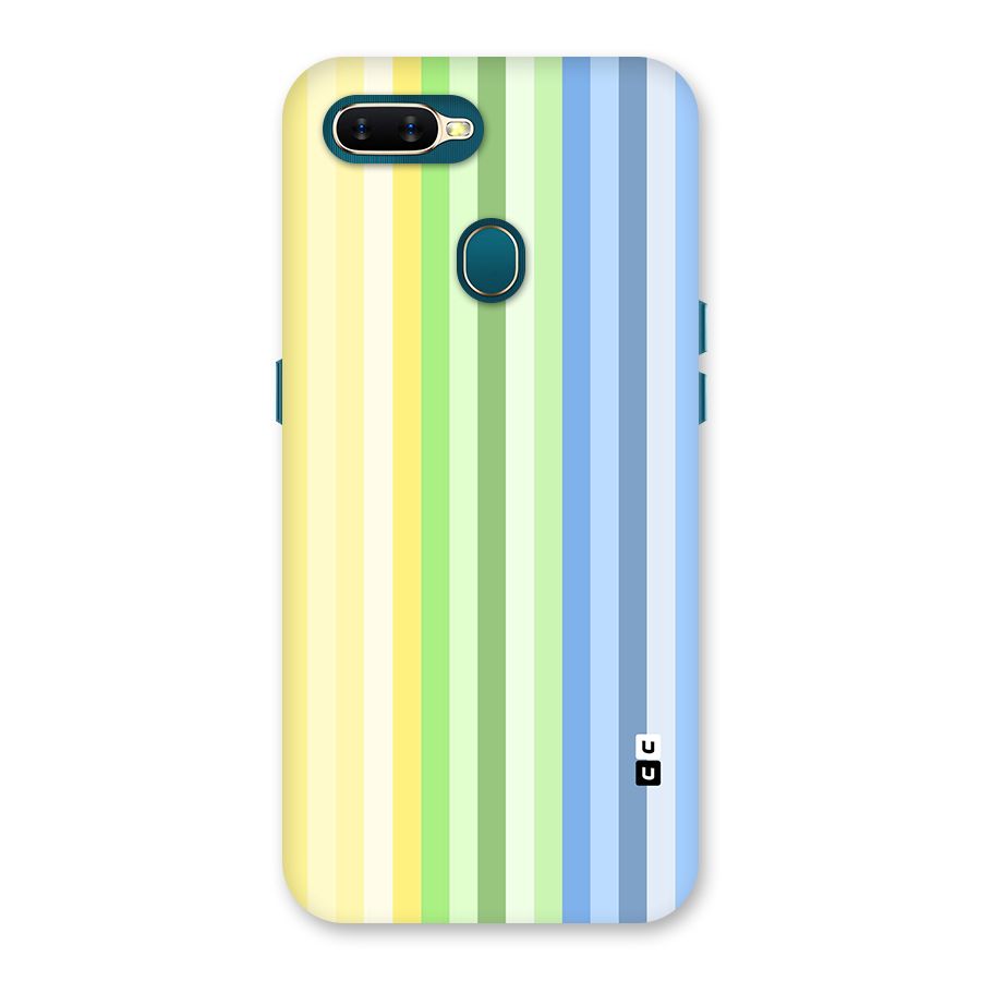 Minimal Pastel Shades Stripes Back Case for Oppo A12s