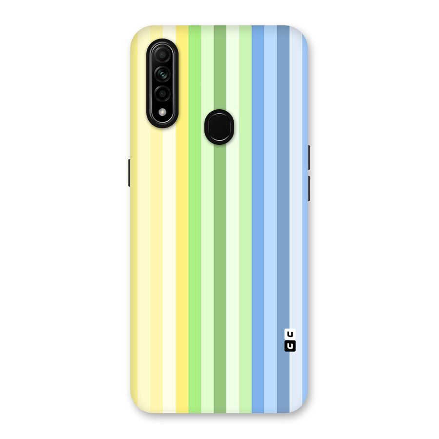Minimal Pastel Shades Stripes Back Case for Oppo A31