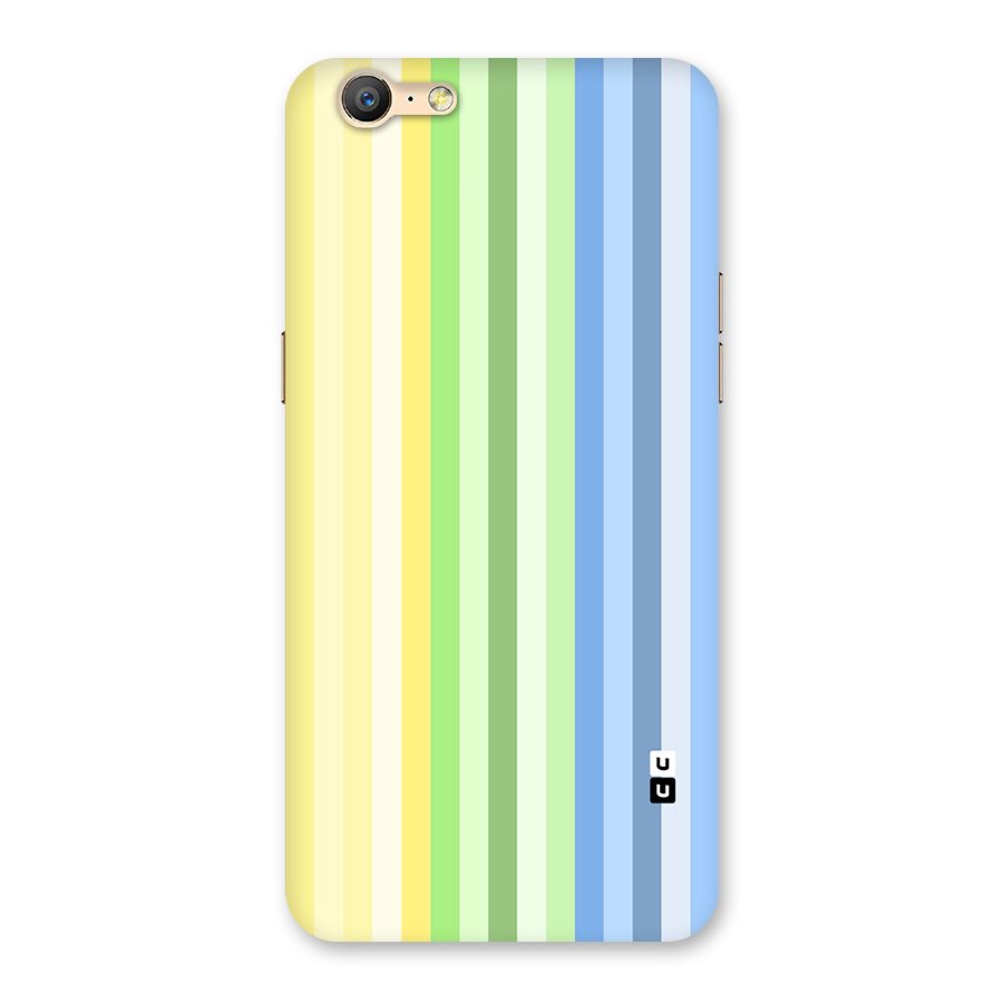 Minimal Pastel Shades Stripes Back Case for Oppo A39