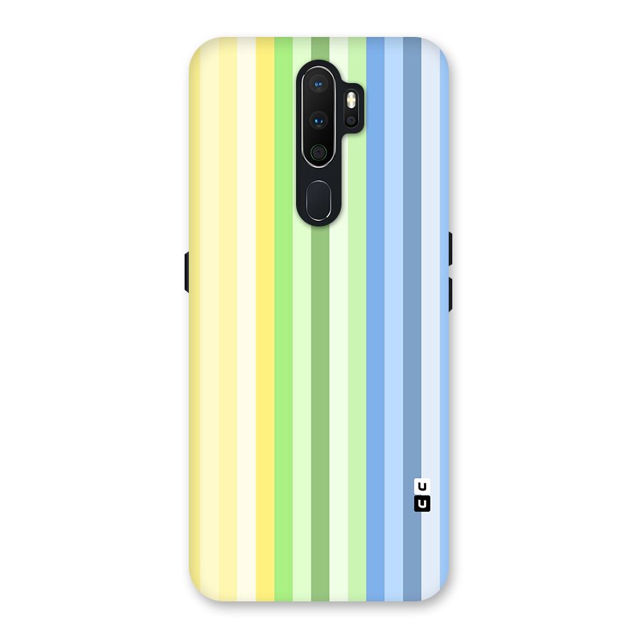 Minimal Pastel Shades Stripes Back Case for Oppo A5 (2020)
