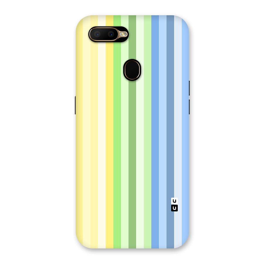 Minimal Pastel Shades Stripes Back Case for Oppo A5s