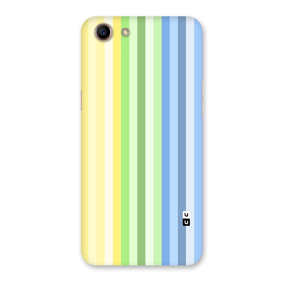 Minimal Pastel Shades Stripes Back Case for Oppo A83 (2018)